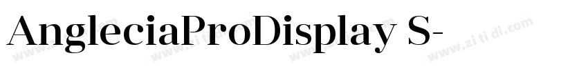 AngleciaProDisplay S字体转换